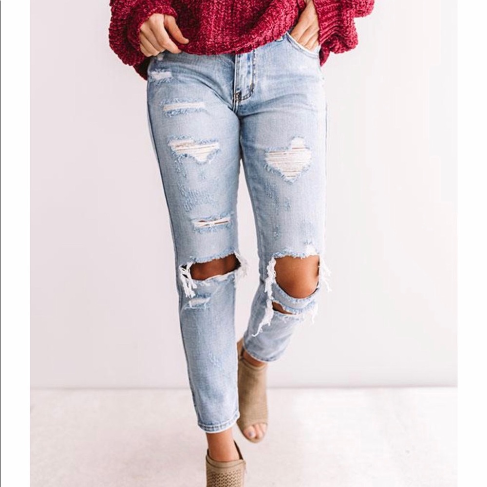 Kancan high waist relaxed skinny